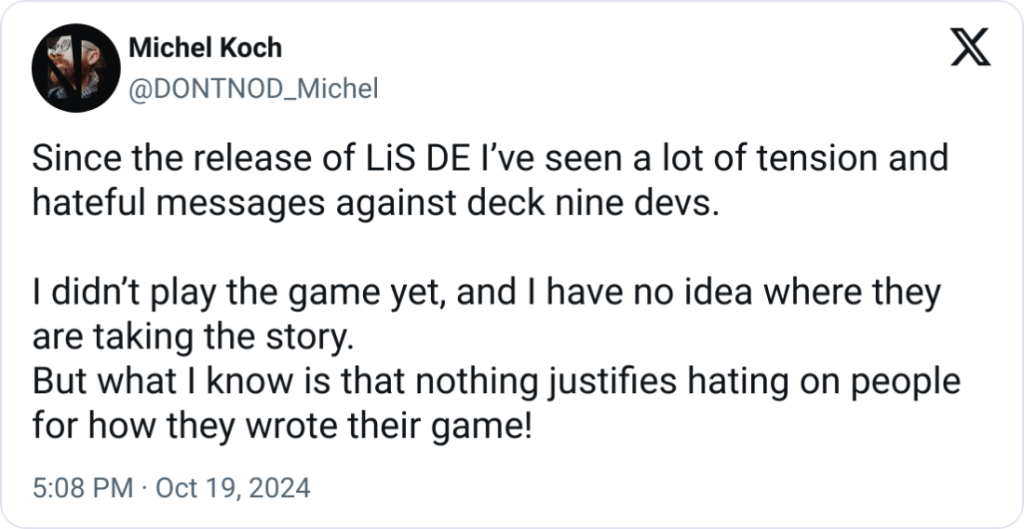 creador de Life is Strange