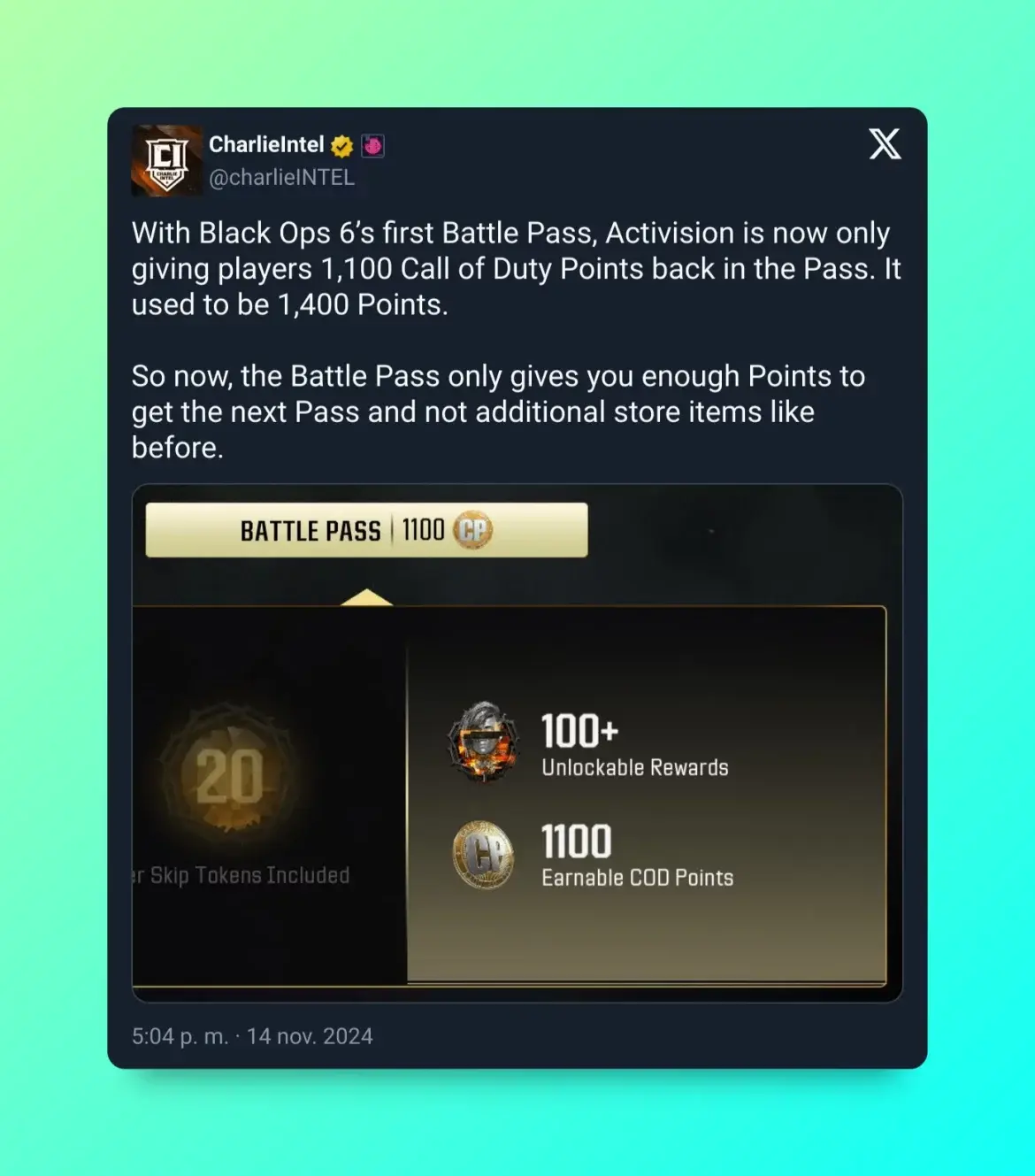 Call of Duty ha molestado a toda su comunidad: El pase de batalla de Black Ops 6 ha reducido los créditos que devuelve 114