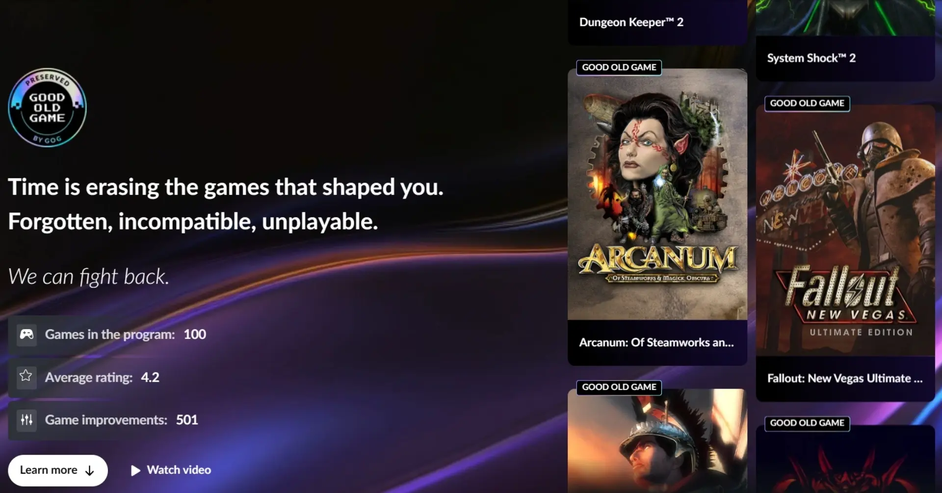 Sin DRM y a favor de la preservación del videojuego_ GOG anuncia su nueva campaña que mejora juegos antiguos