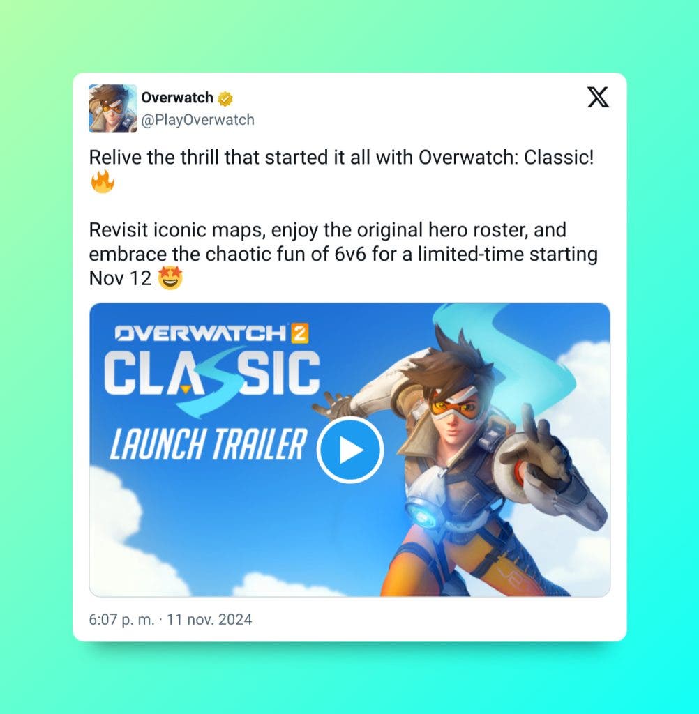 Activision da un paso atrás, aunque de manera temporal y especial: Overwatch 2 contará con un modo clásico 6v6 en forma de evento 108