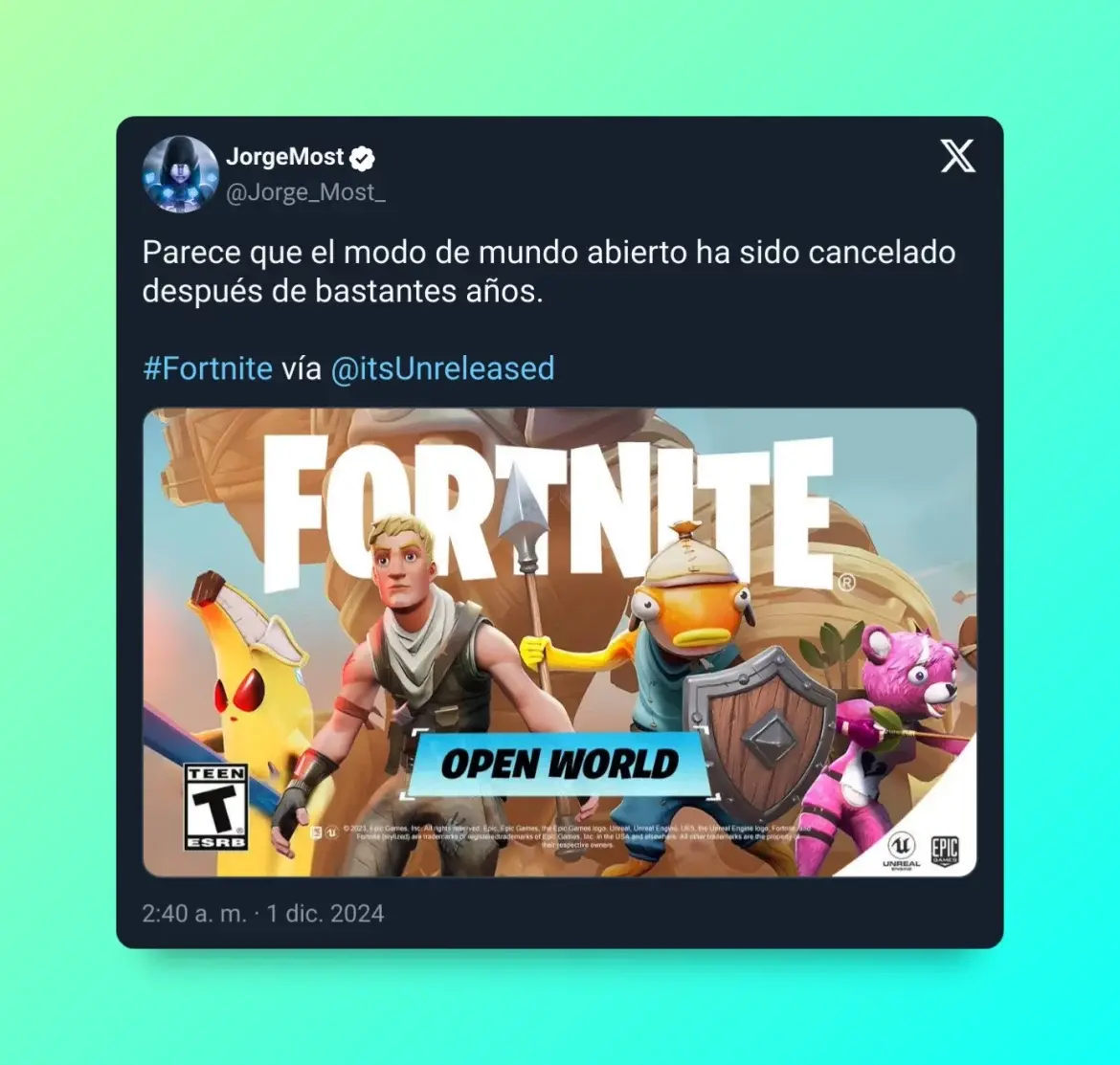 Fortnite habría cancelado el modo de juego mundo abierto para traer nuevas experiencias en primera persona (2)