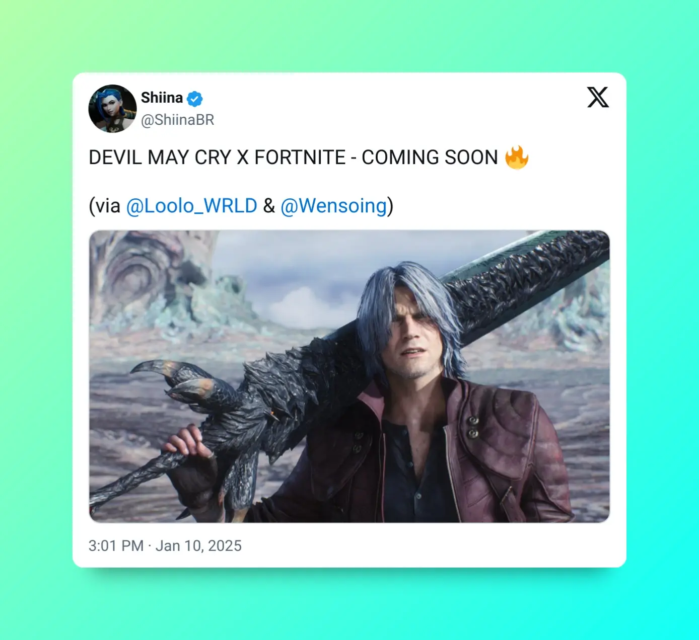El esperado crossover entre Fortnite y Devil May Cry está cada vez más cerca, señalan los insiders