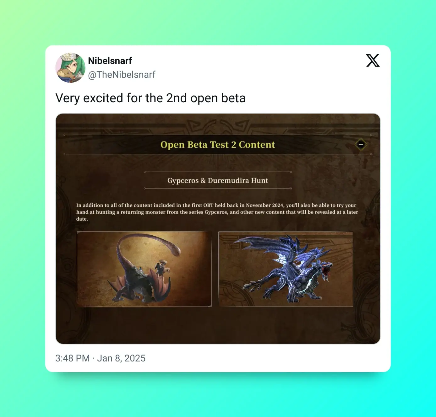 La segunda beta de Monster Hunter Wilds trae dos nuevos monstruos