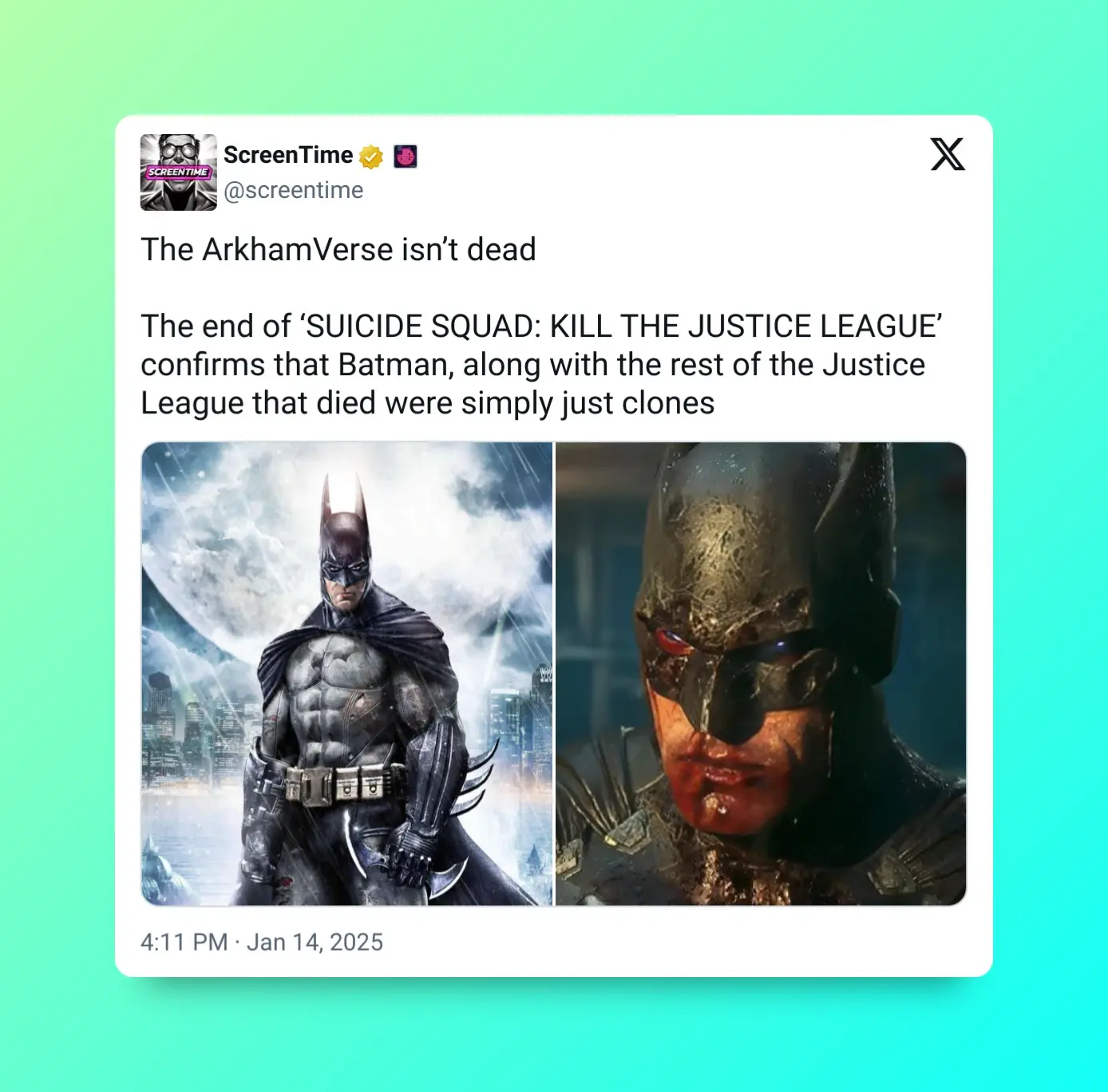 La última actualización de Suicide Squad: Kill The Justice League da luz verde para una nueva entrega de Batman Arkham