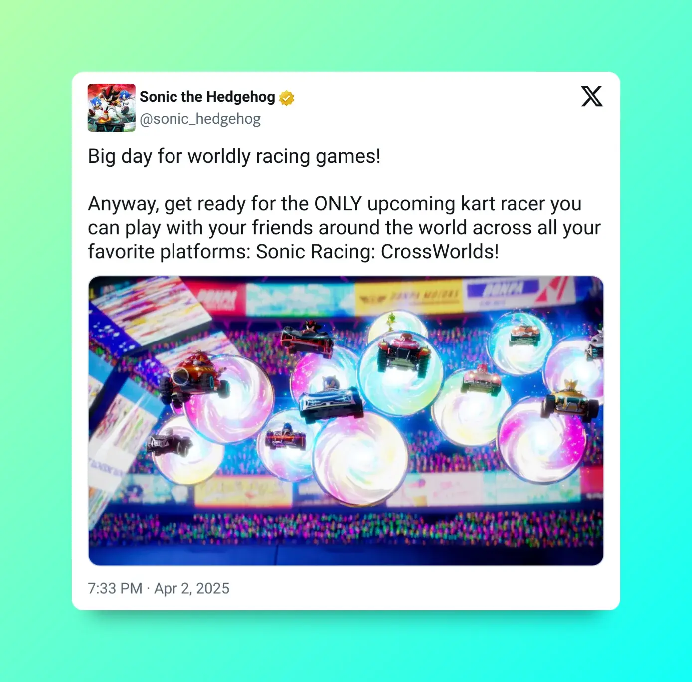 SEGA no se queda callado ante Mario Kart World y nos cuenta las mejores características de Sonic Racing CrossWorlds (1)