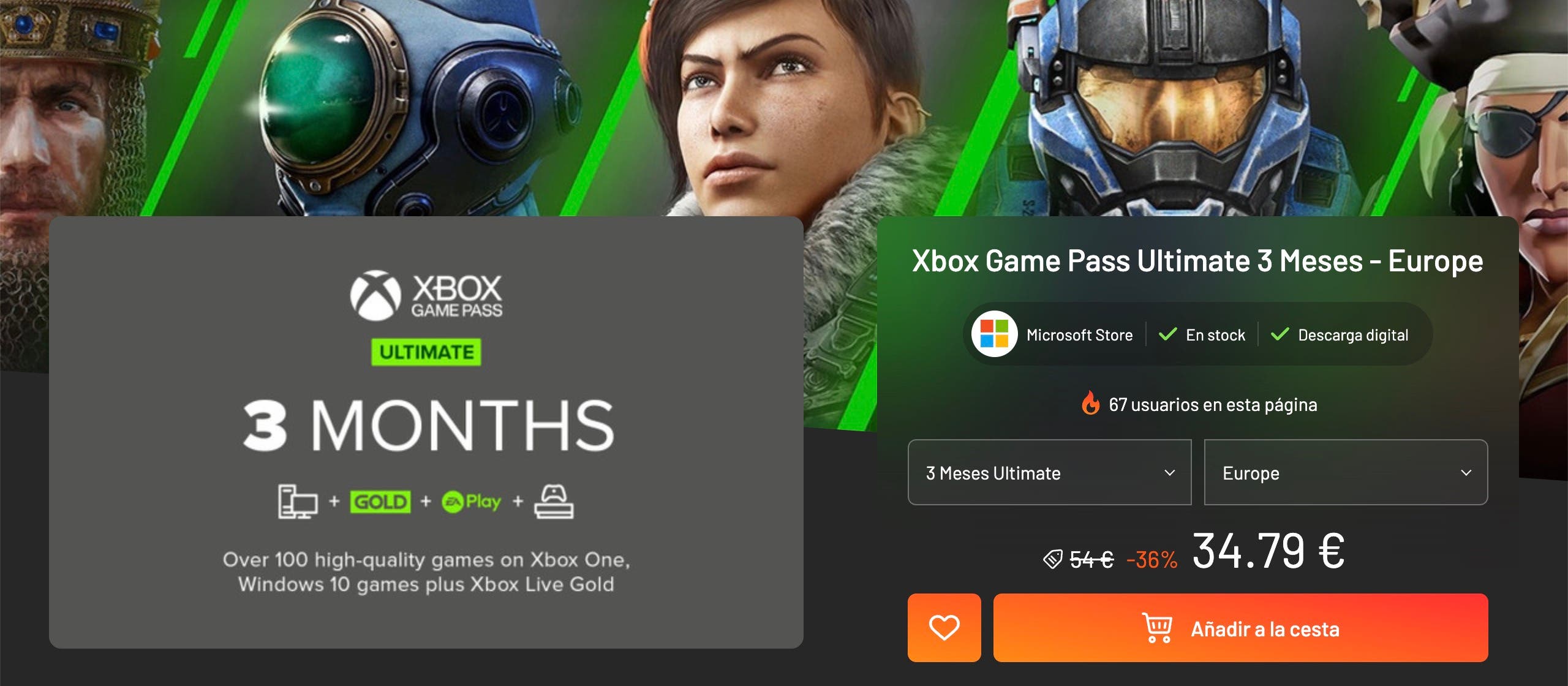 Consigue 3 meses de Xbox Game Pass Ultimate al mejor precio y asegúrate todos los lanzamientos Día 1 107