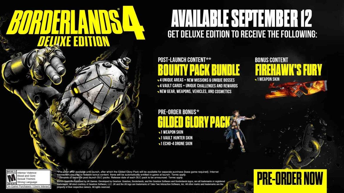 "Independientemente del precio, valdrá la pena". Desveladas las ediciones de Borderlands 4 y los contenidos que incluirán 112