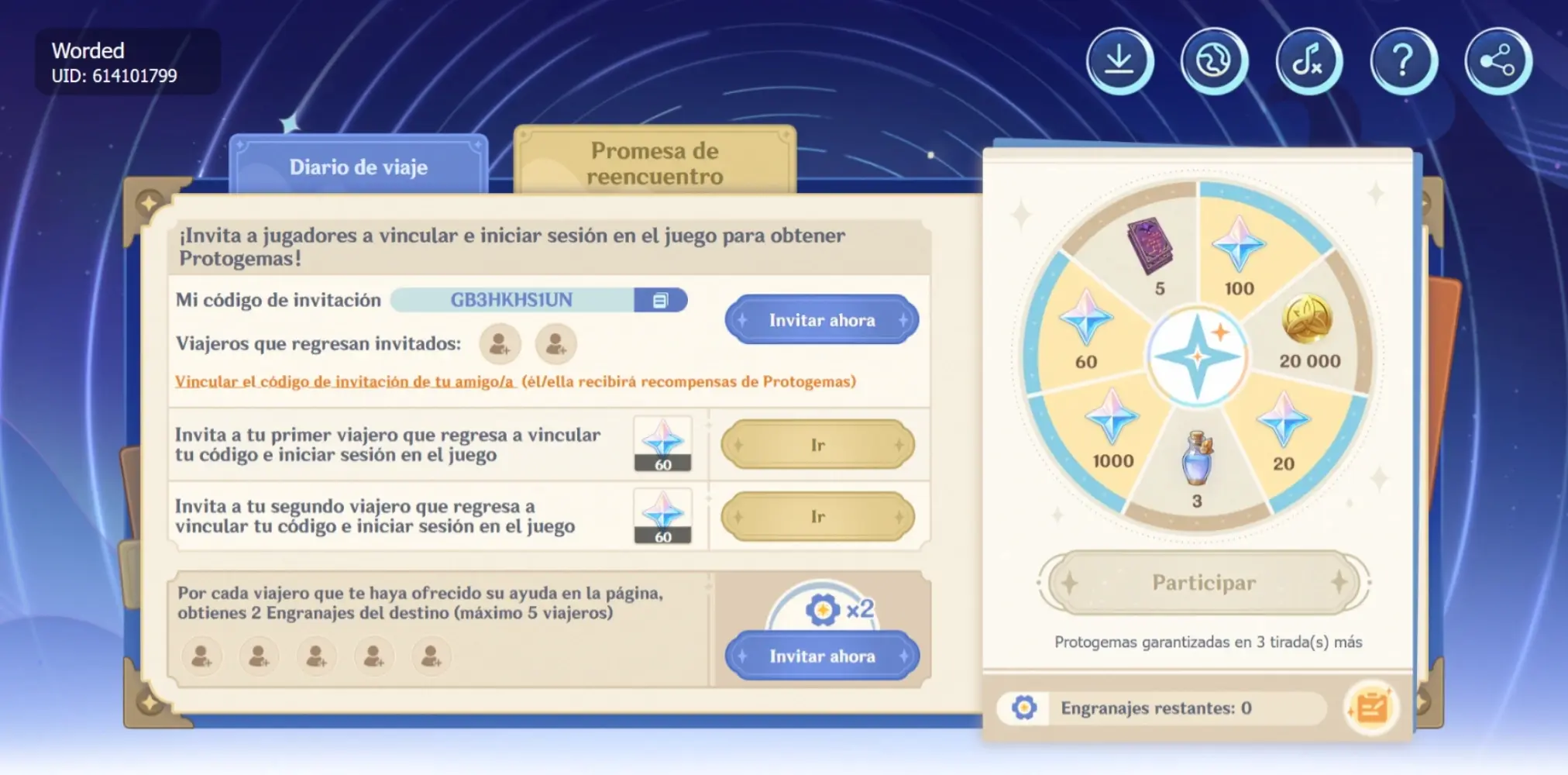 Gana hasta 1000 protogemas en este nuevo evento web de Genshin Impact por tiempo limitado