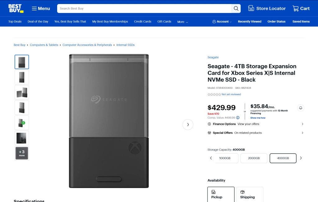 tarjeta de expansión para Xbox Series
