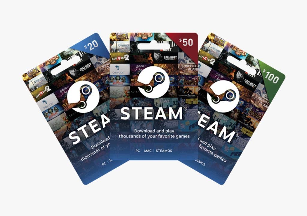 tarjetas regalo de Steam