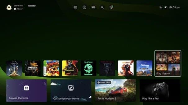 Así es la nueva función de Xbox: llega al menú de inicio un nuevo historial de juego en Xbox 105